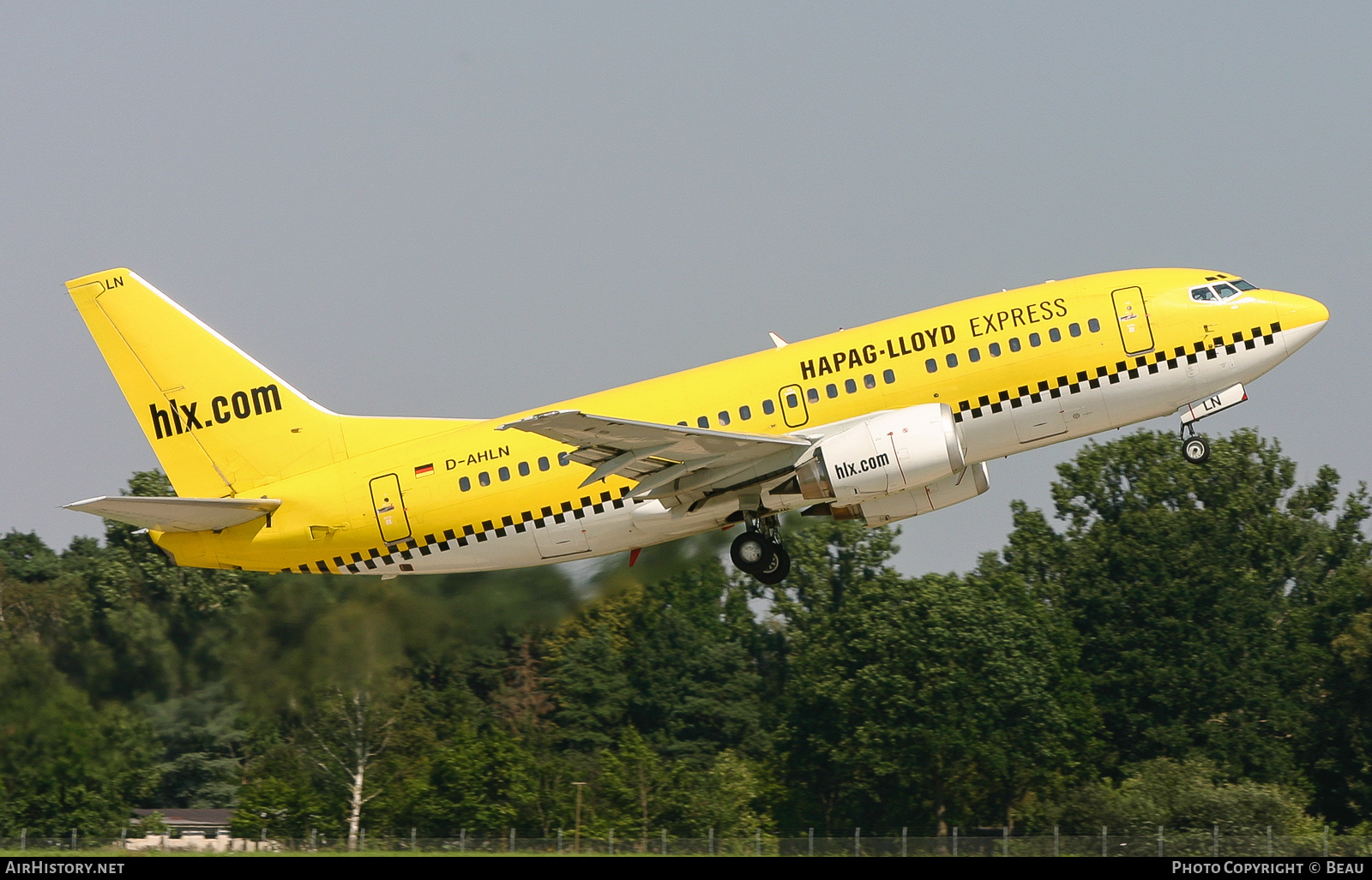 Aircraft Photo of D-AHLN | Boeing 737-5K5 | Hapag-Lloyd Express | AirHistory.net #386395