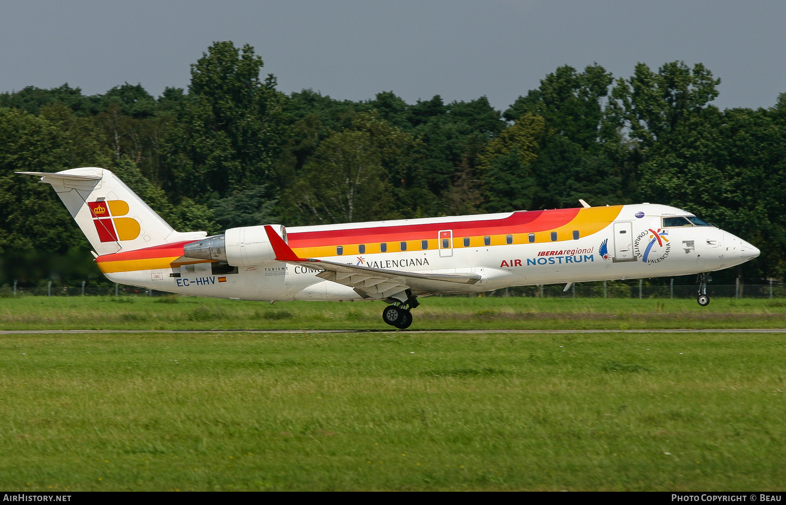 Aircraft Photo of EC-HHV | Bombardier CRJ-200ER (CL-600-2B19) | Iberia Regional | AirHistory.net #386403