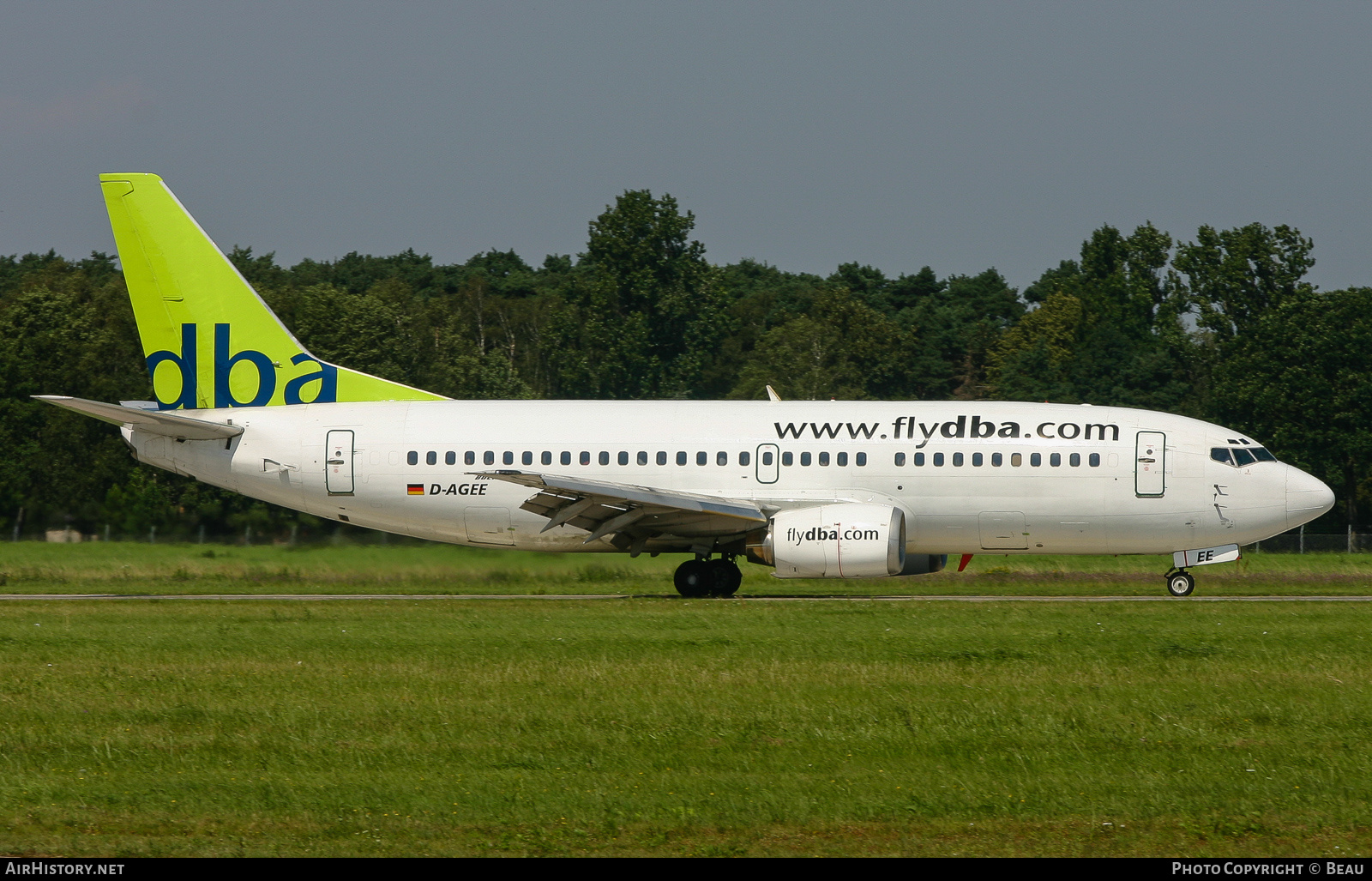 Aircraft Photo of D-AGEE | Boeing 737-35B | DBA - Deutsche BA | AirHistory.net #386406