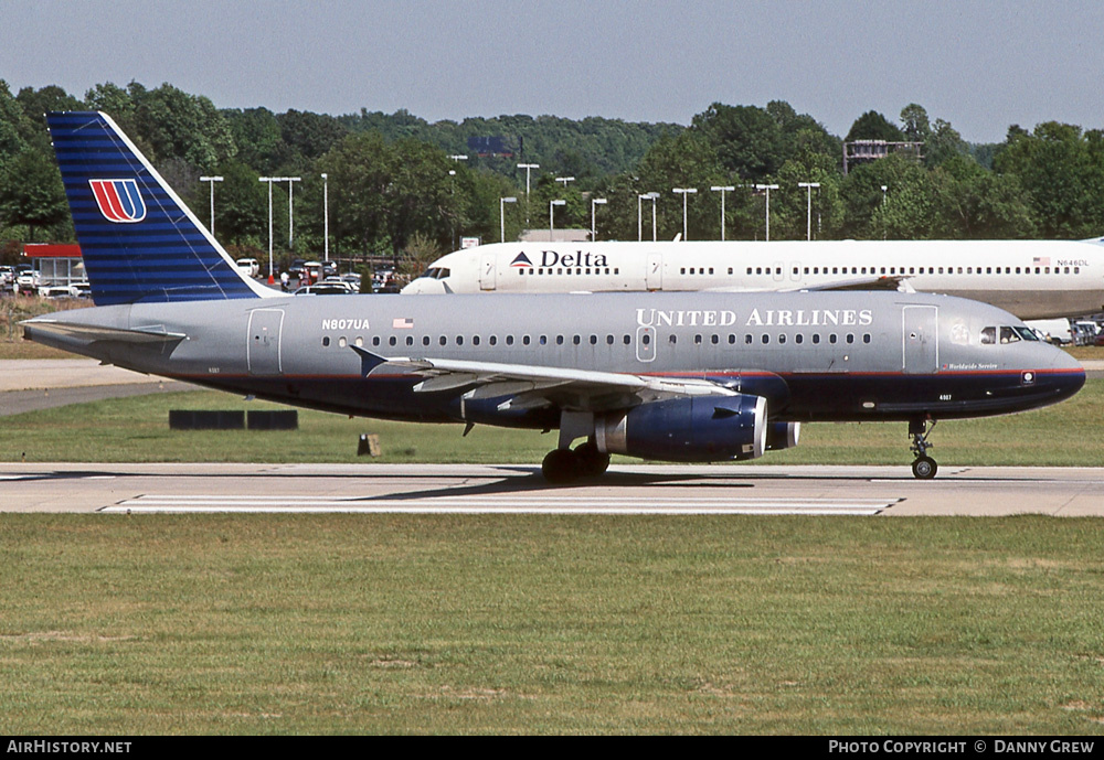Aircraft Photo of N807UA | Airbus A319-131 | United Airlines | AirHistory.net #386458