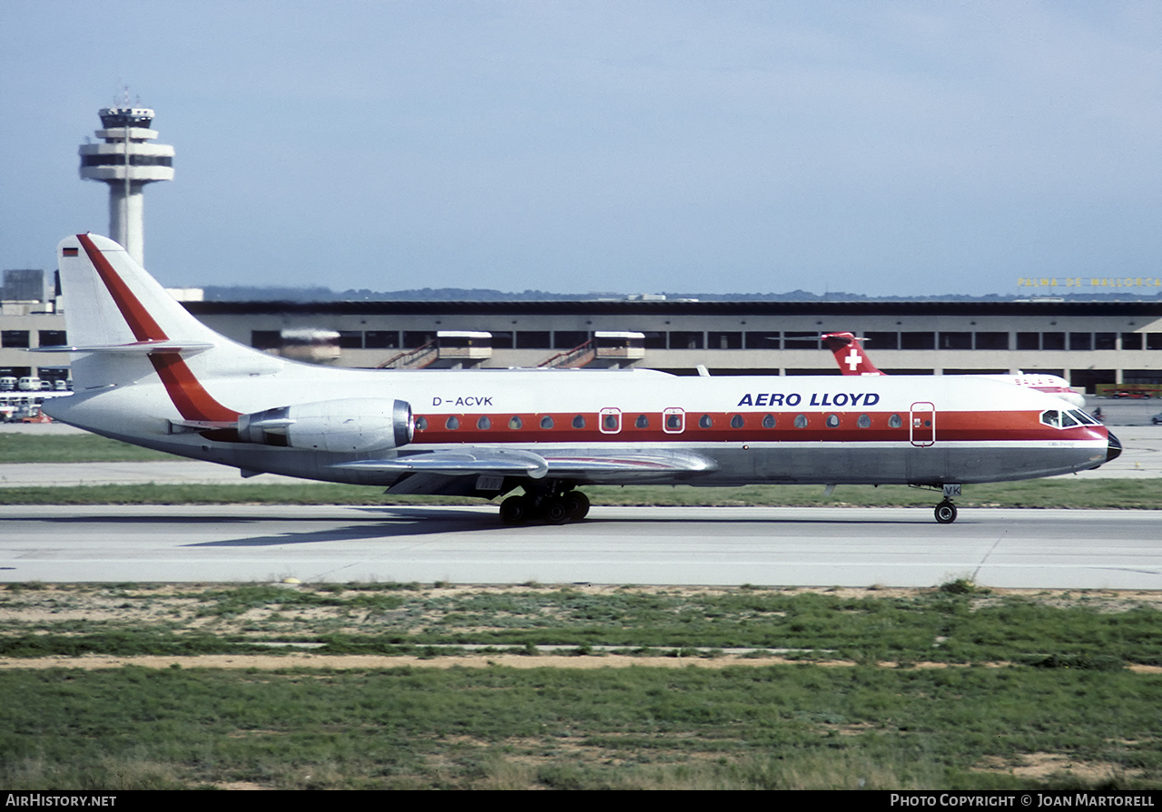 Aircraft Photo of D-ACVK | Sud SE-210 Caravelle 10B1R | Aero Lloyd | AirHistory.net #386479