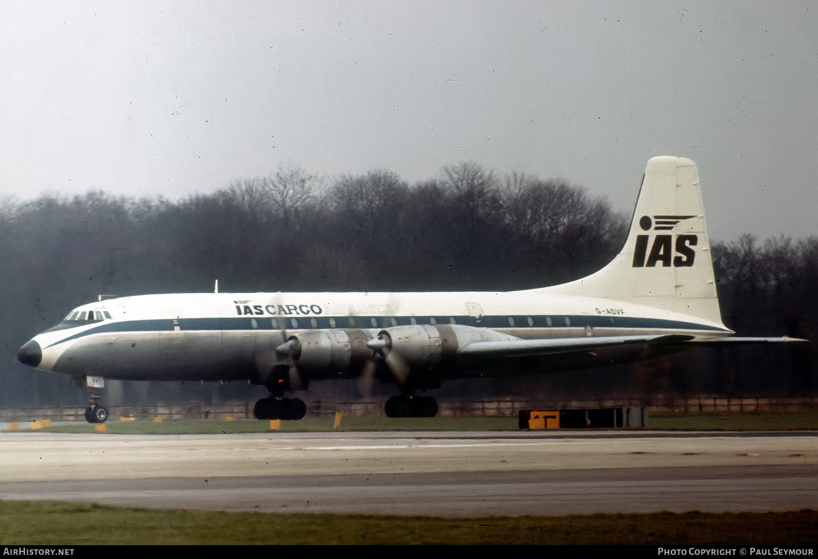 Aircraft Photo of G-AOVF | Bristol 175 Britannia 312F | IAS Cargo Airlines - International Aviation Services | AirHistory.net #386497