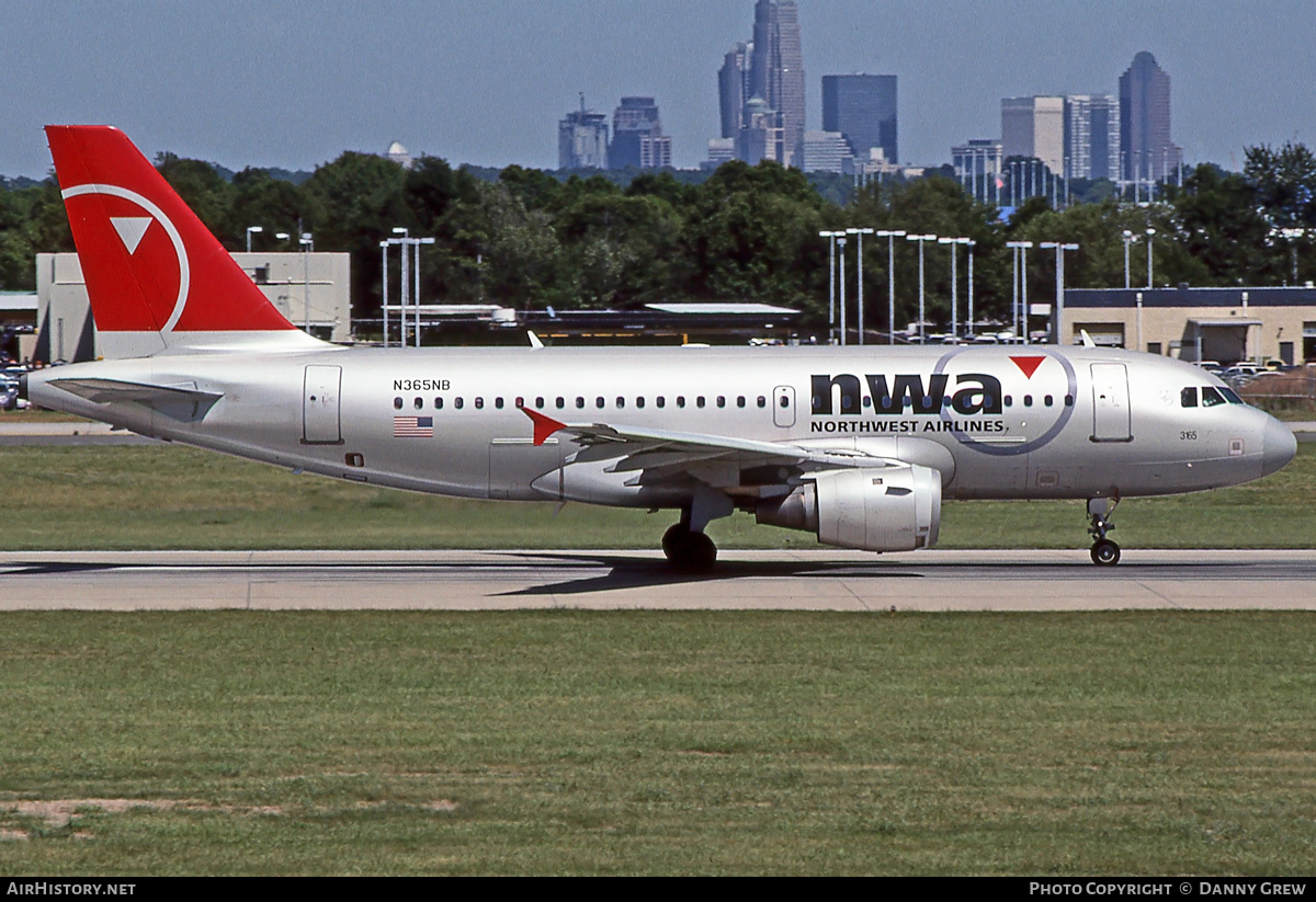 Aircraft Photo of N365NB | Airbus A319-114 | Northwest Airlines | AirHistory.net #386504