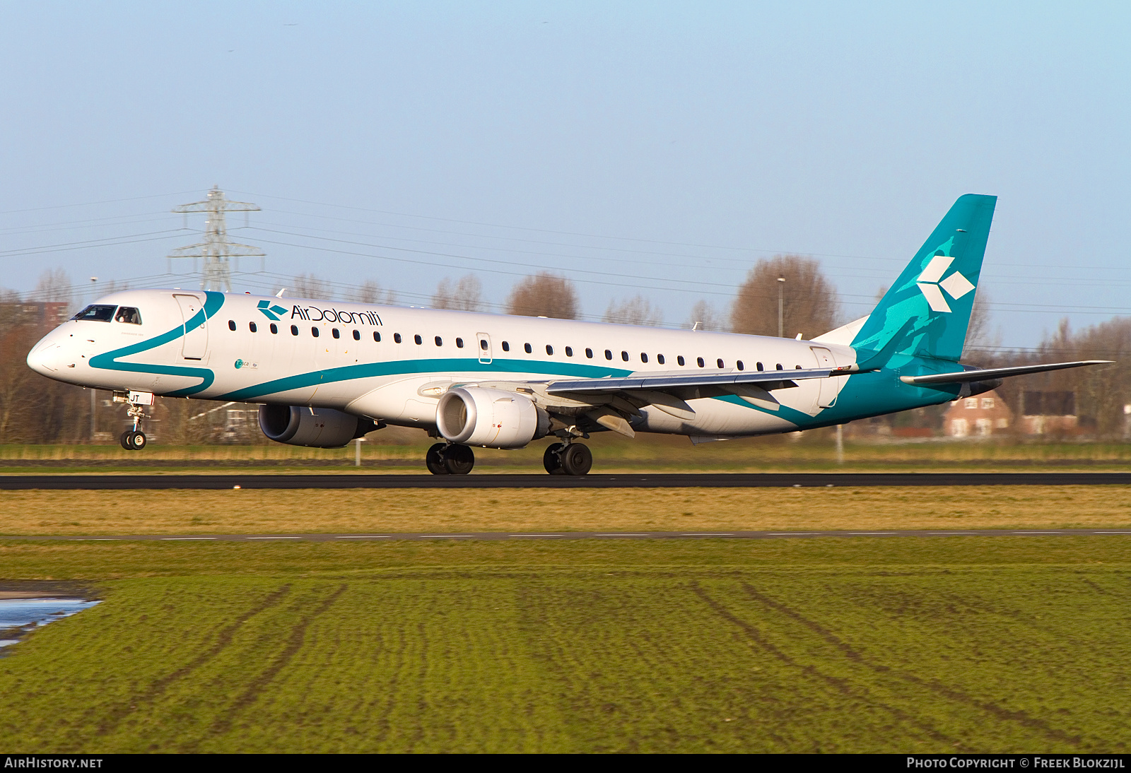 Aircraft Photo of I-ADJT | Embraer 195LR (ERJ-190-200LR) | Air Dolomiti | AirHistory.net #386540
