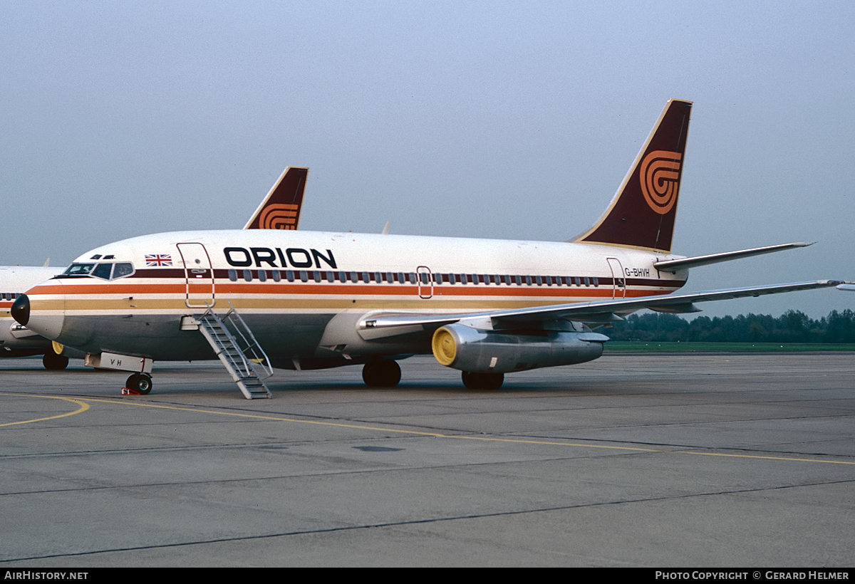 Aircraft Photo of G-BHVH | Boeing 737-2T5/Adv | Orion Airways | AirHistory.net #386627
