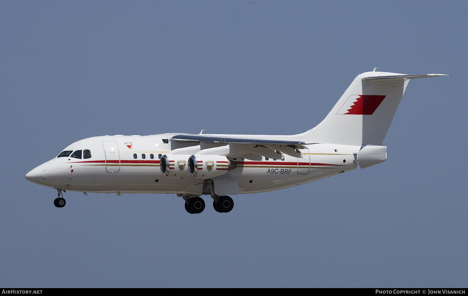 Aircraft Photo of A9C-BRF | British Aerospace Avro 146-RJ70 | Bahrain - Air Force | AirHistory.net #386678