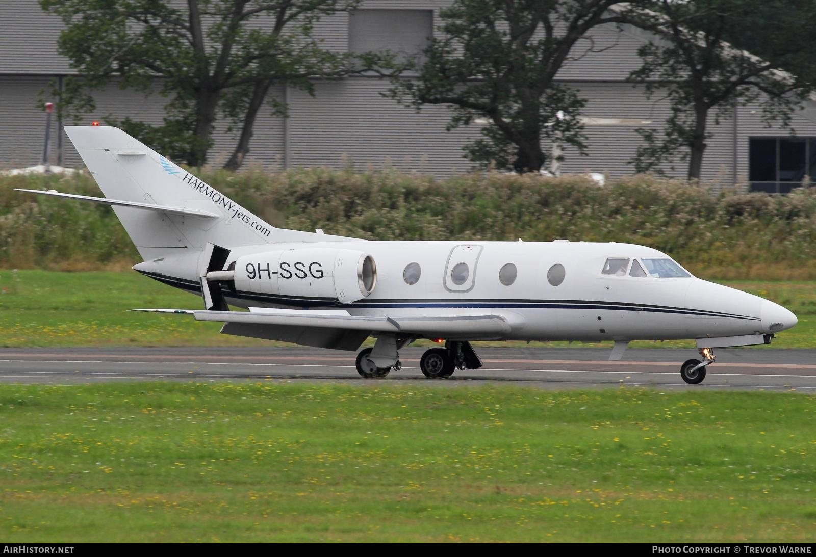 Aircraft Photo of 9H-SSG | Dassault Falcon 100 | Harmony Jets | AirHistory.net #386765