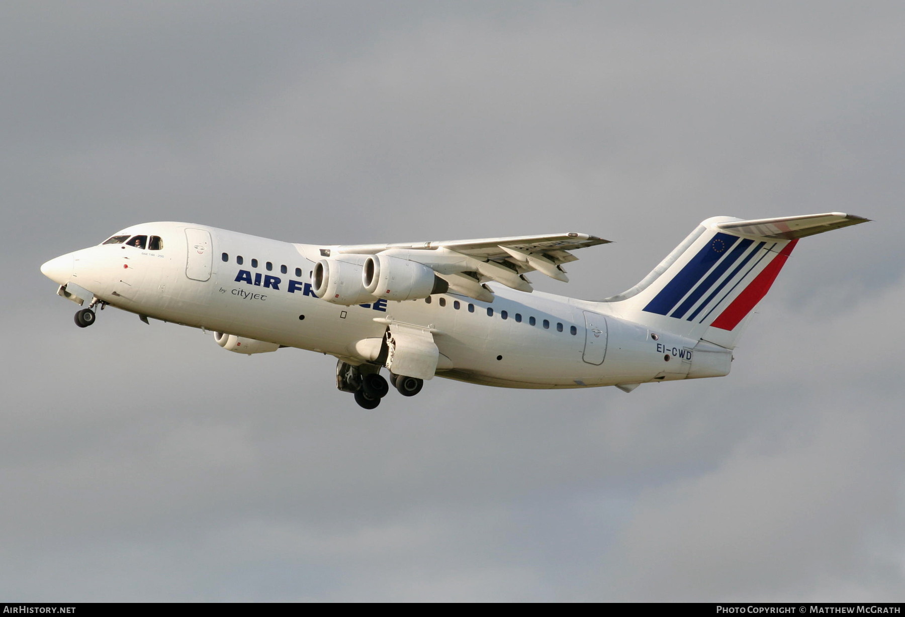 Aircraft Photo of EI-CWD | British Aerospace BAe-146-200A | Air France | AirHistory.net #386820