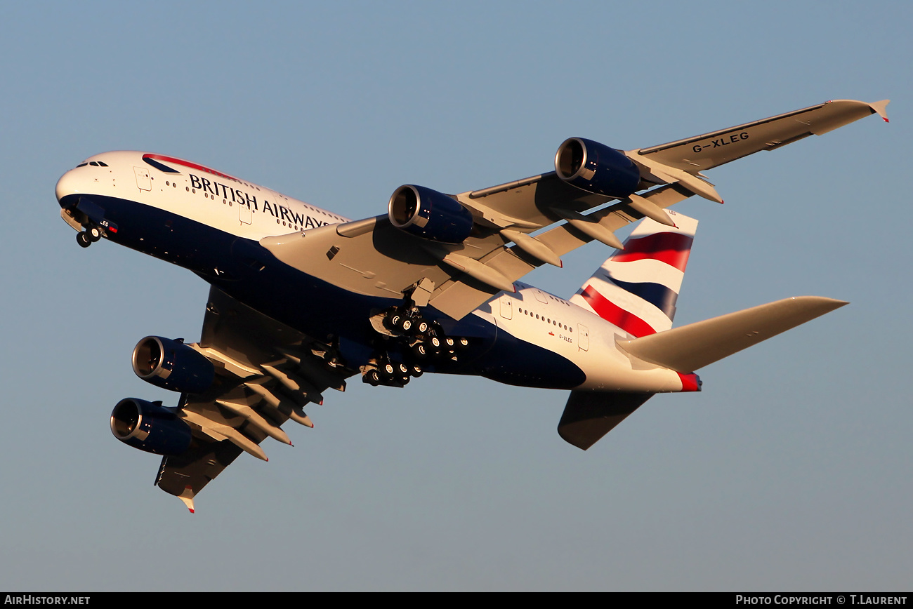 Aircraft Photo of G-XLEG | Airbus A380-841 | British Airways | AirHistory.net #386863