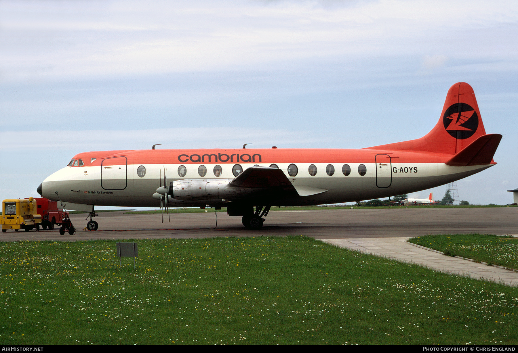 Aircraft Photo of G-AOYS | Vickers 806 Viscount | Cambrian Airways | AirHistory.net #386871