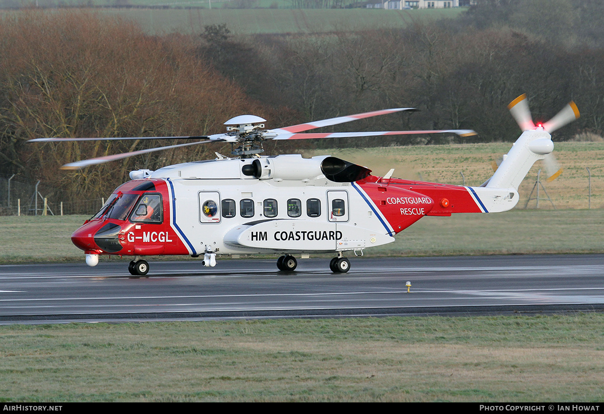 Aircraft Photo of G-MCGL | Sikorsky S-92A | HM Coastguard | AirHistory.net #386881