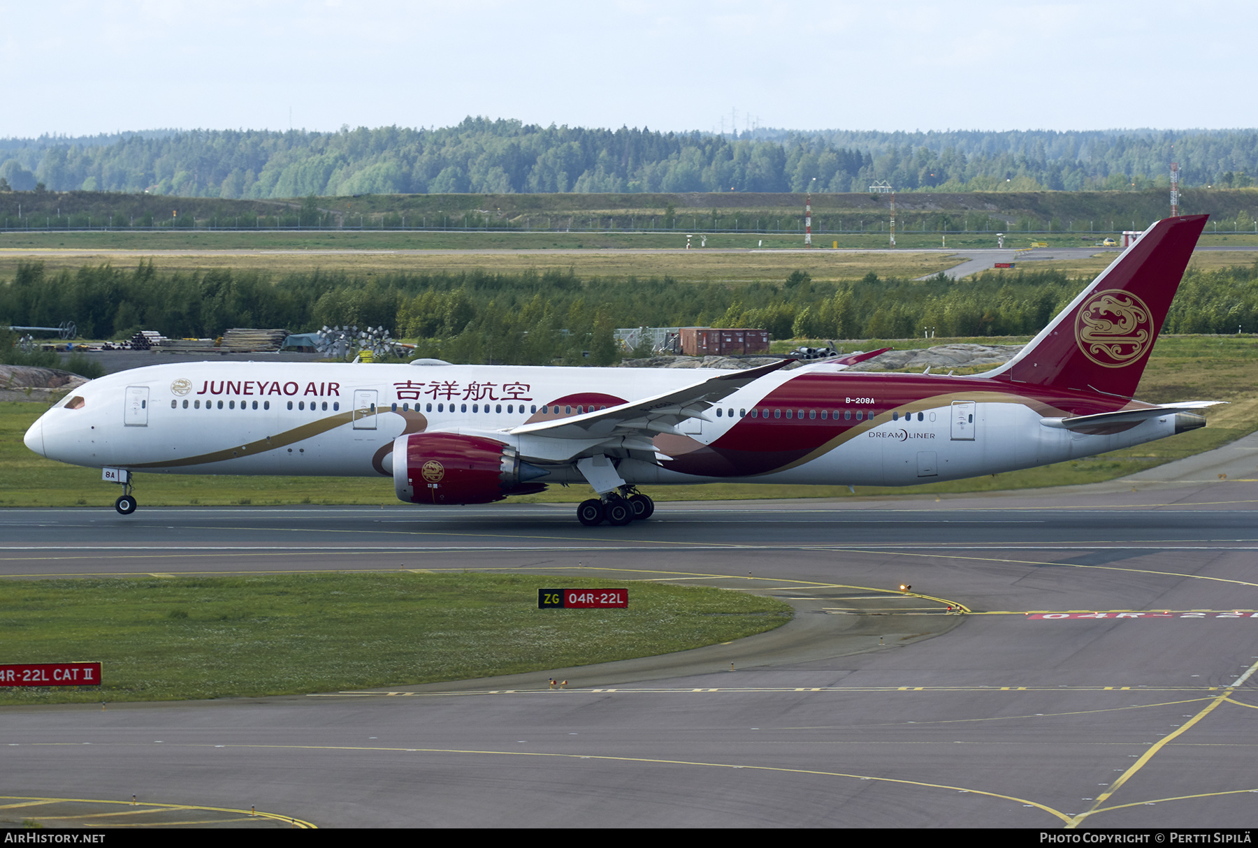 Aircraft Photo of B-208A | Boeing 787-9 Dreamliner | Juneyao Airlines | AirHistory.net #387050