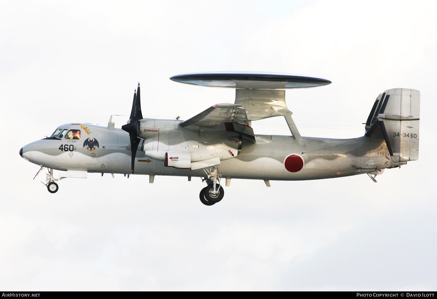 Aircraft Photo of 34-3460 / 164622 | Grumman E-2C Hawkeye | Japan - Air Force | AirHistory.net #387070