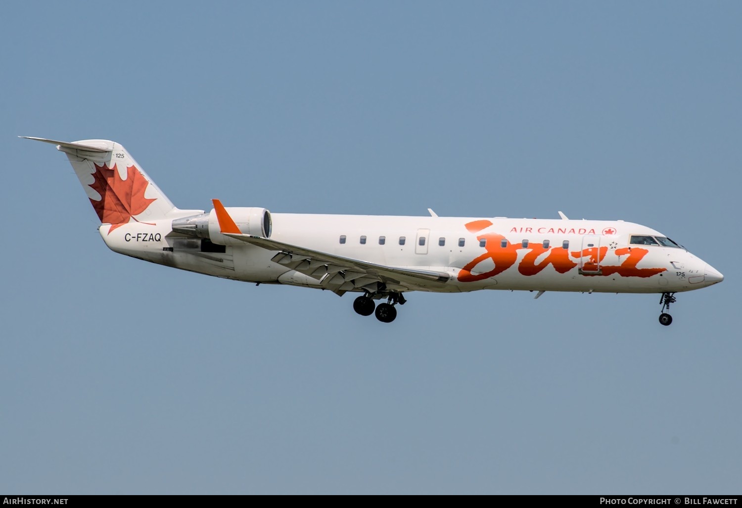 Aircraft Photo of C-FZAQ | Canadair CRJ-100ER (CL-600-2B19) | Air Canada Jazz | AirHistory.net #387091