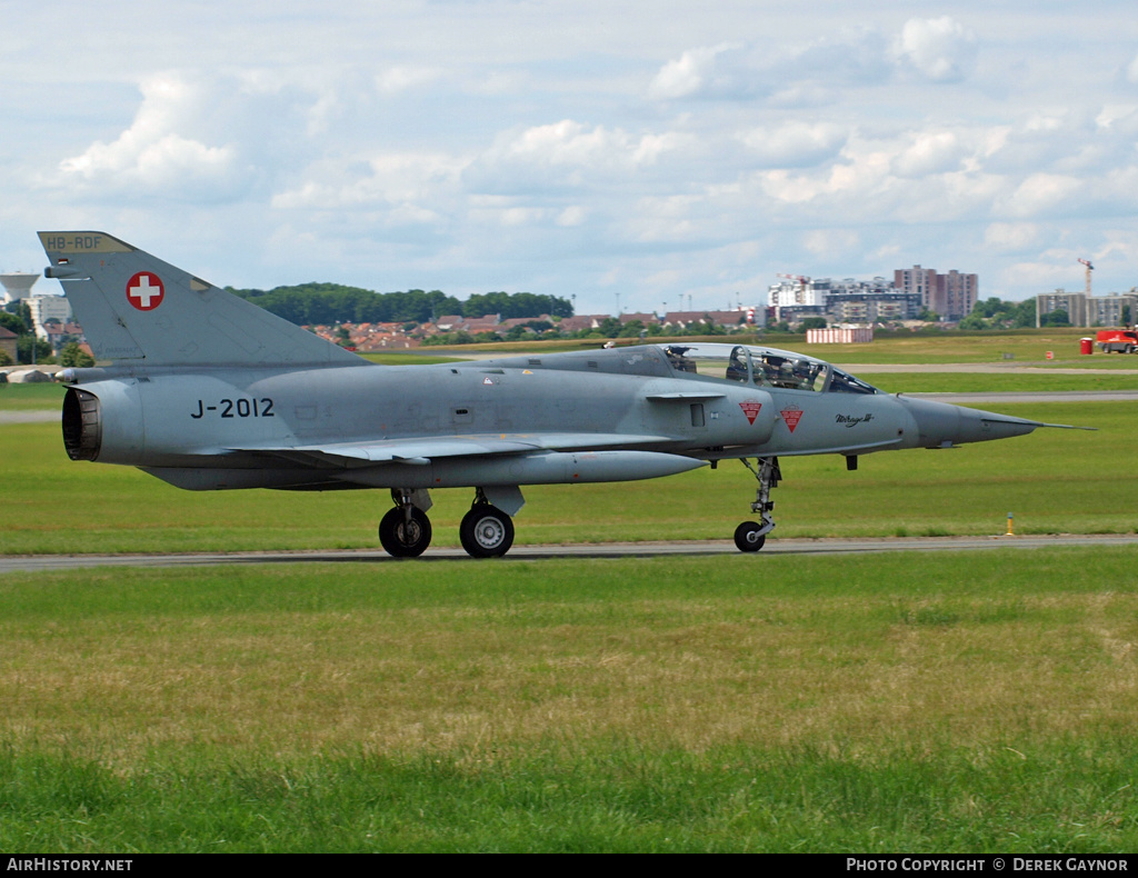 Aircraft Photo of HB-RDF / J-2012 | Dassault Mirage IIIDS | Switzerland - Air Force | AirHistory.net #387095