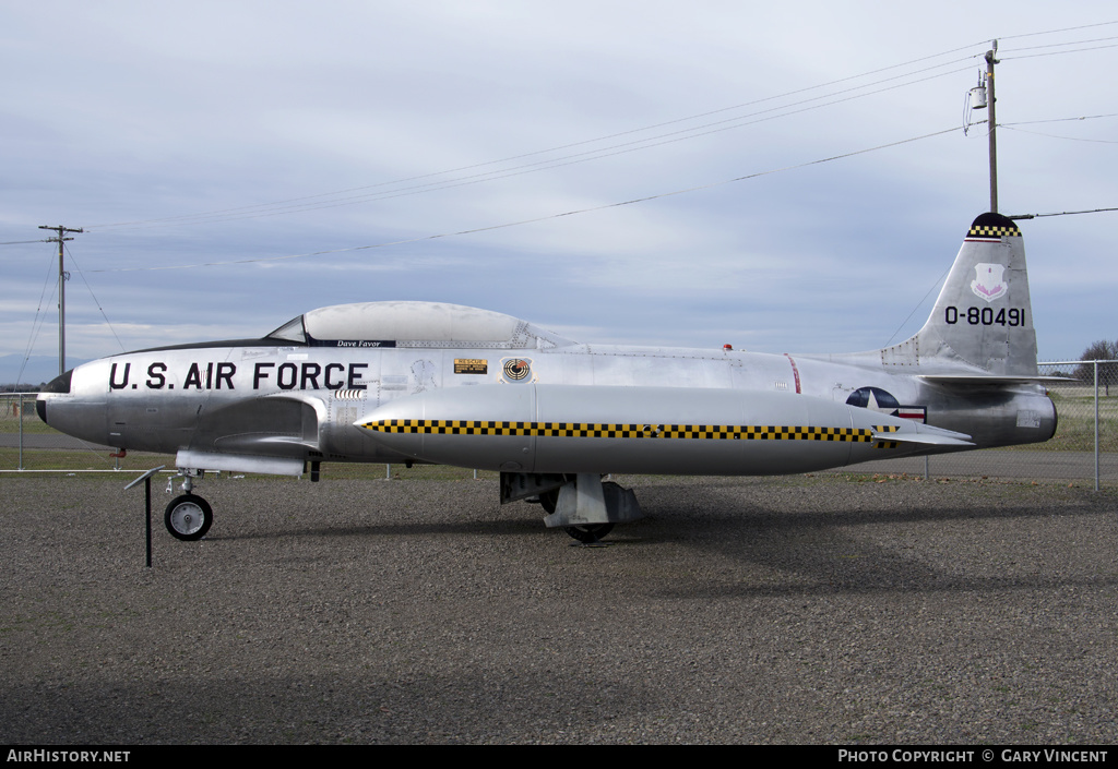 Aircraft Photo of 58-0491 / 0-80491 | Lockheed T-33A | USA - Air Force | AirHistory.net #387213