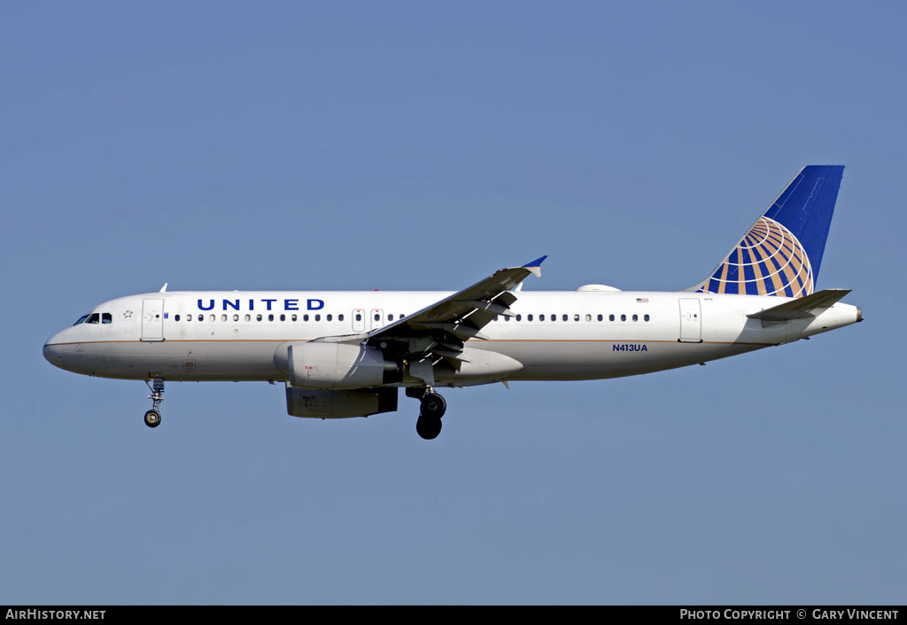 Aircraft Photo of N413UA | Airbus A320-232 | United Airlines | AirHistory.net #387226