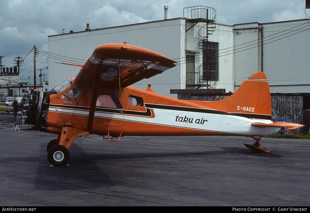 Aircraft Photo of C-GAEE | De Havilland Canada DHC-2 Beaver Mk.1 | Taku Air | AirHistory.net #387234