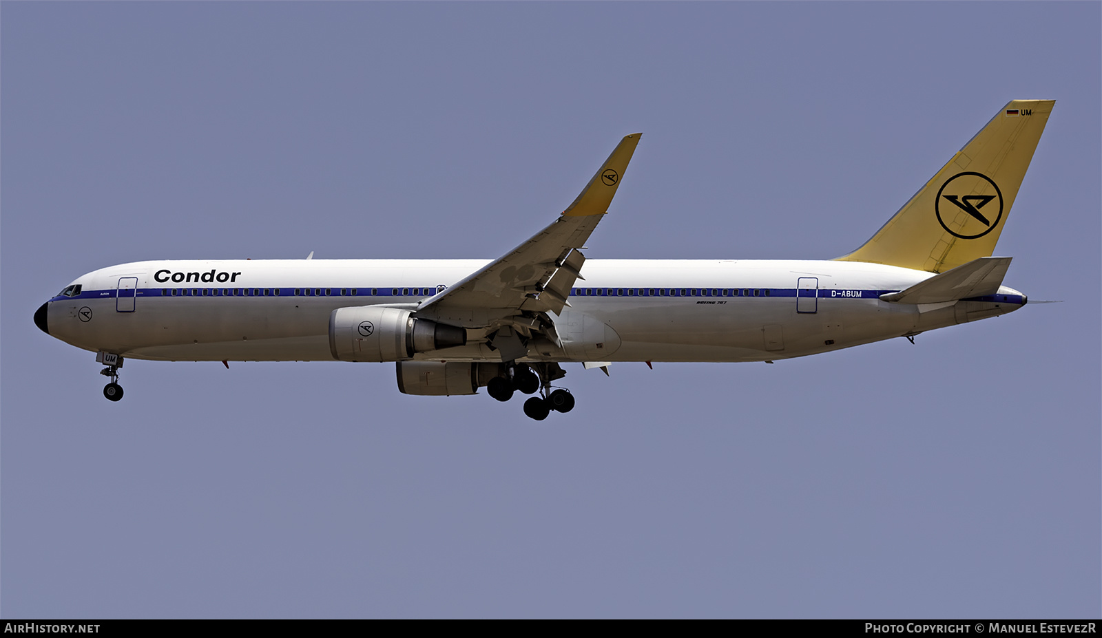 Aircraft Photo of D-ABUM | Boeing 767-31B/ER | Condor Flugdienst | AirHistory.net #387255