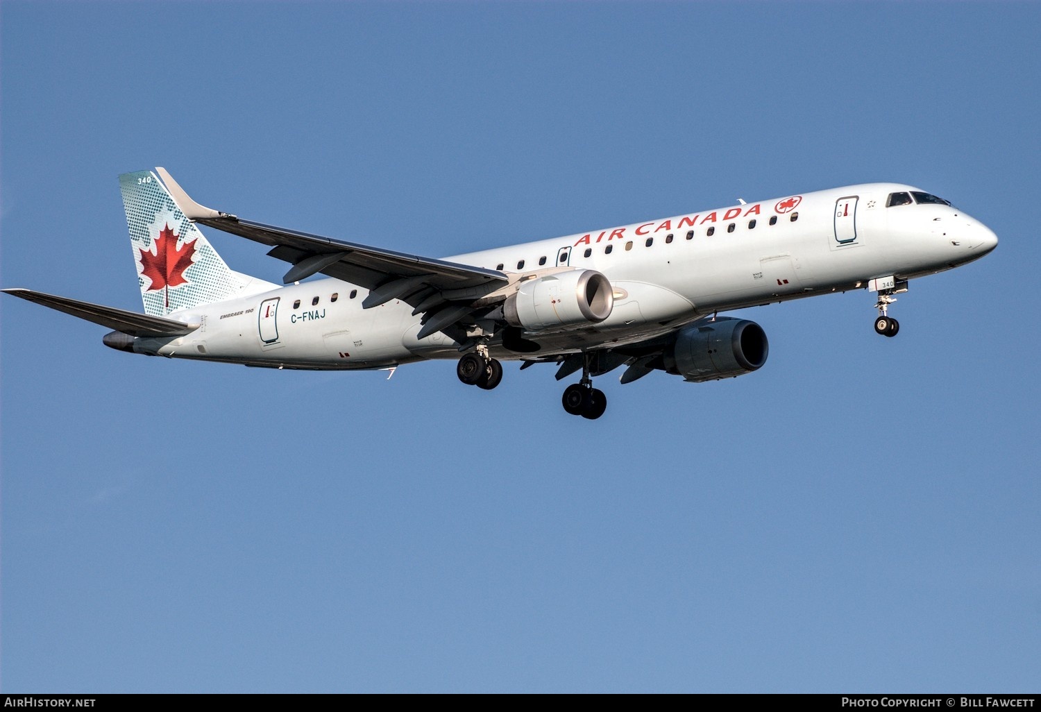 Aircraft Photo of C-FNAJ | Embraer 190AR (ERJ-190-100IGW) | Air Canada | AirHistory.net #387258