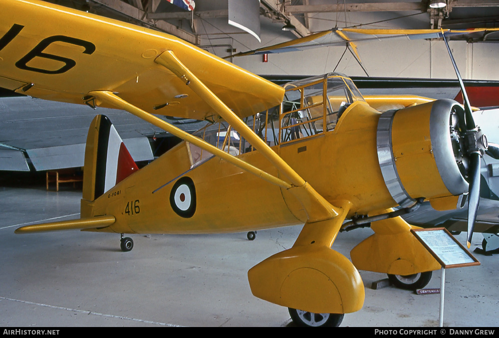 Aircraft Photo of C-FOQI | Westland Lysander Replica | AirHistory.net #387259