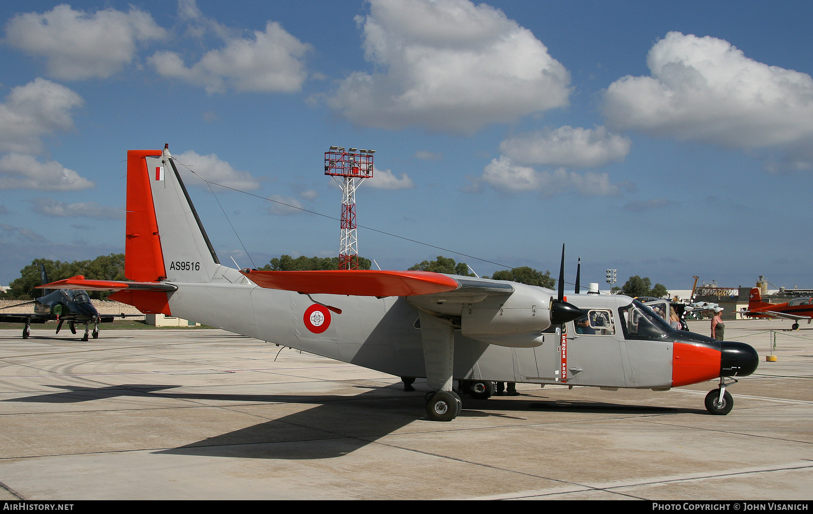 Aircraft Photo of AS9516 | Pilatus Britten-Norman BN-2B-26 Islander | Malta - Air Force | AirHistory.net #387274