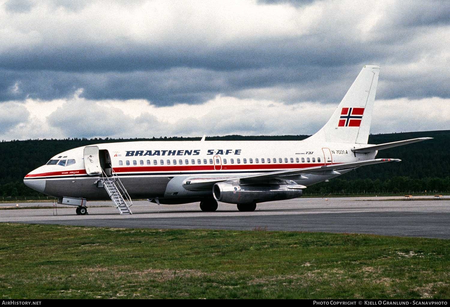 Aircraft Photo of N7031A | Boeing 737-205/Adv | Braathens SAFE | AirHistory.net #387302