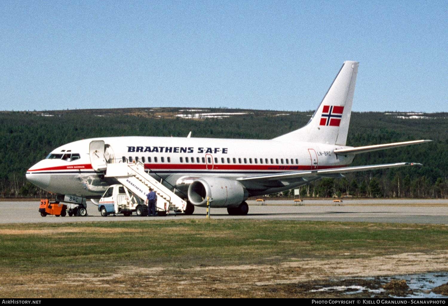 Aircraft Photo of LN-BRC | Boeing 737-505 | Braathens SAFE | AirHistory.net #387346