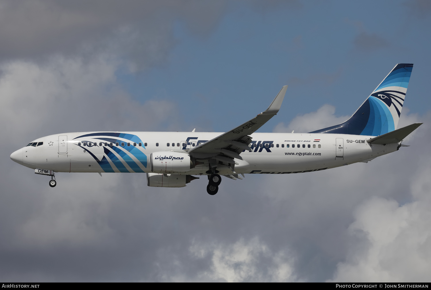 Aircraft Photo of SU-GEM | Boeing 737-800 | EgyptAir | AirHistory.net #387357