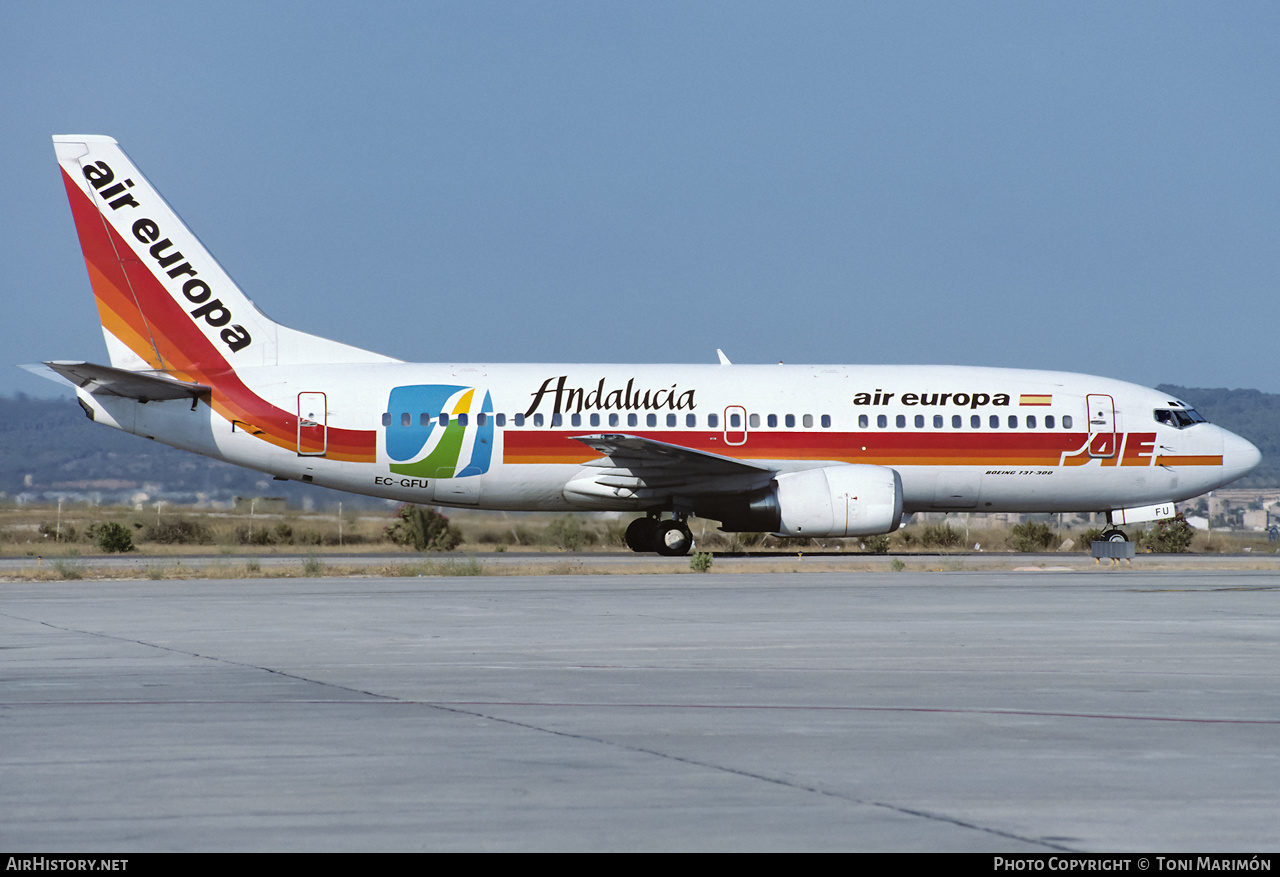 Aircraft Photo of EC-GFU | Boeing 737-3Y0 | Air Europa | AirHistory.net #387364