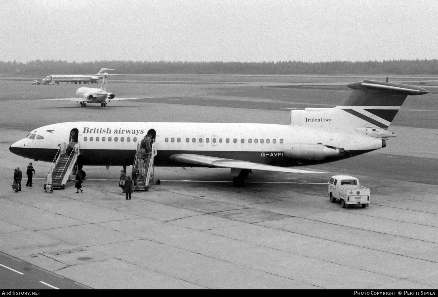 Aircraft Photo of G-AVFI | Hawker Siddeley HS-121 Trident 2E | British Airways | AirHistory.net #387419