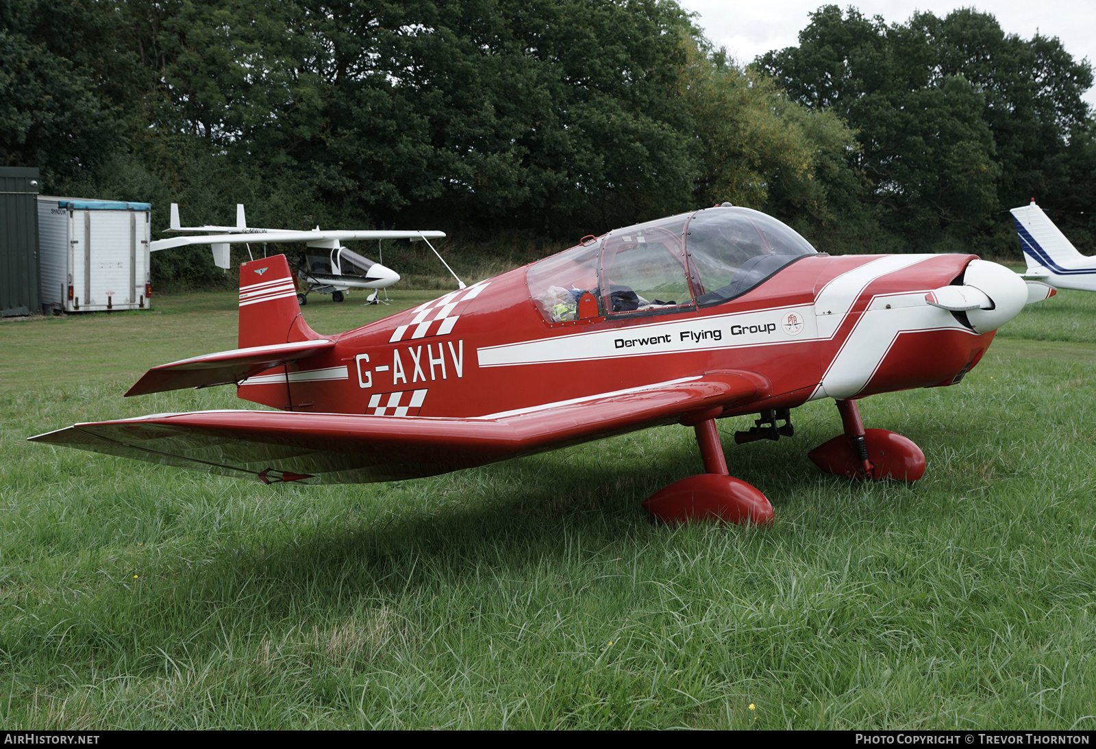 Aircraft Photo of G-AXHV | SAN Jodel D-117A | Derwent Flying Group | AirHistory.net #387420