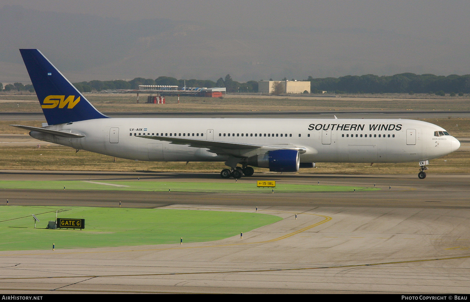 Aircraft Photo of LV-AIX | Boeing 767-3Y0/ER | Southern Winds | AirHistory.net #387422