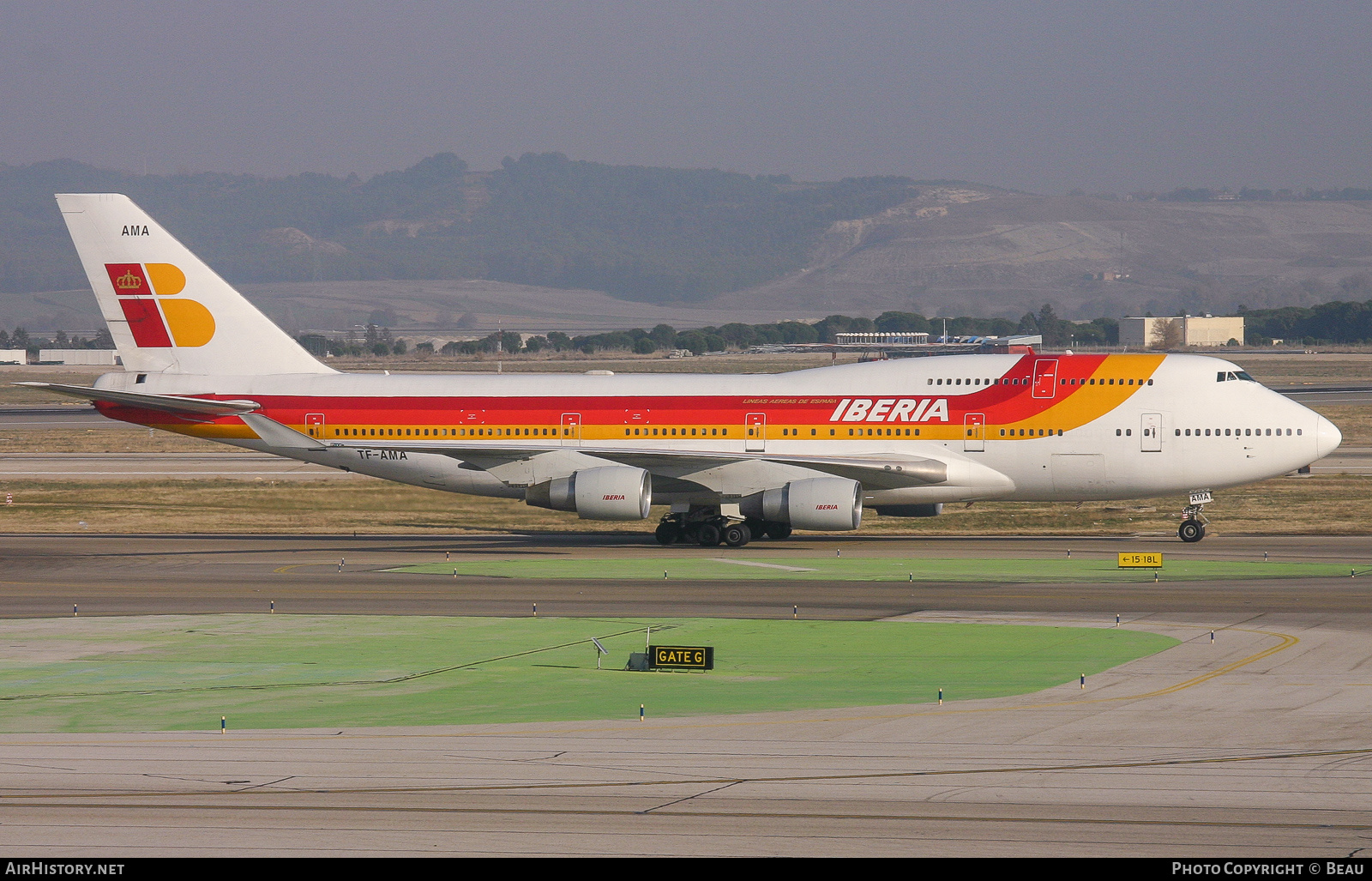 Aircraft Photo of TF-AMA | Boeing 747-412 | Iberia | AirHistory.net #387436