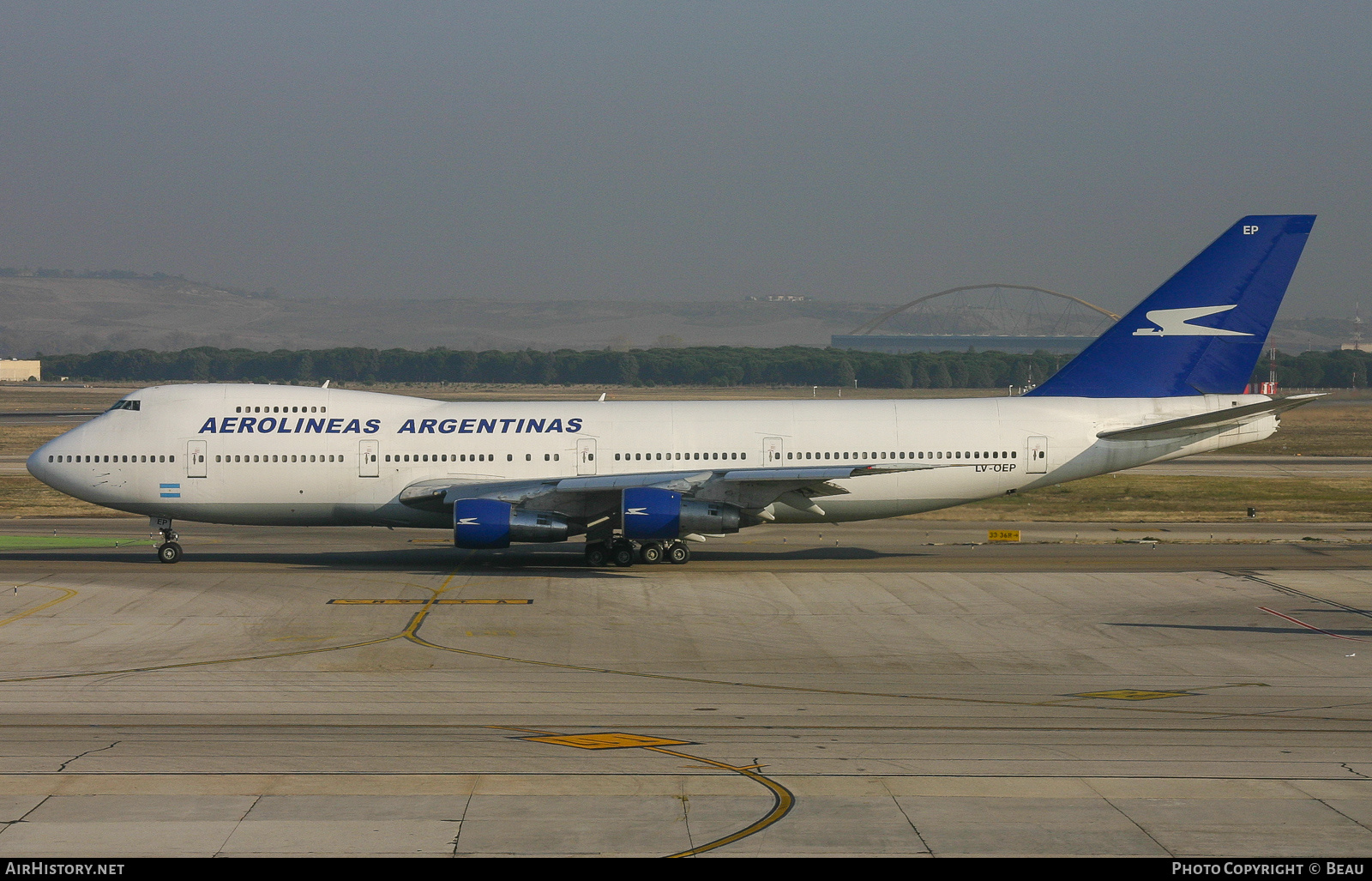 Aircraft Photo of LV-OEP | Boeing 747-287B | Aerolíneas Argentinas | AirHistory.net #387438