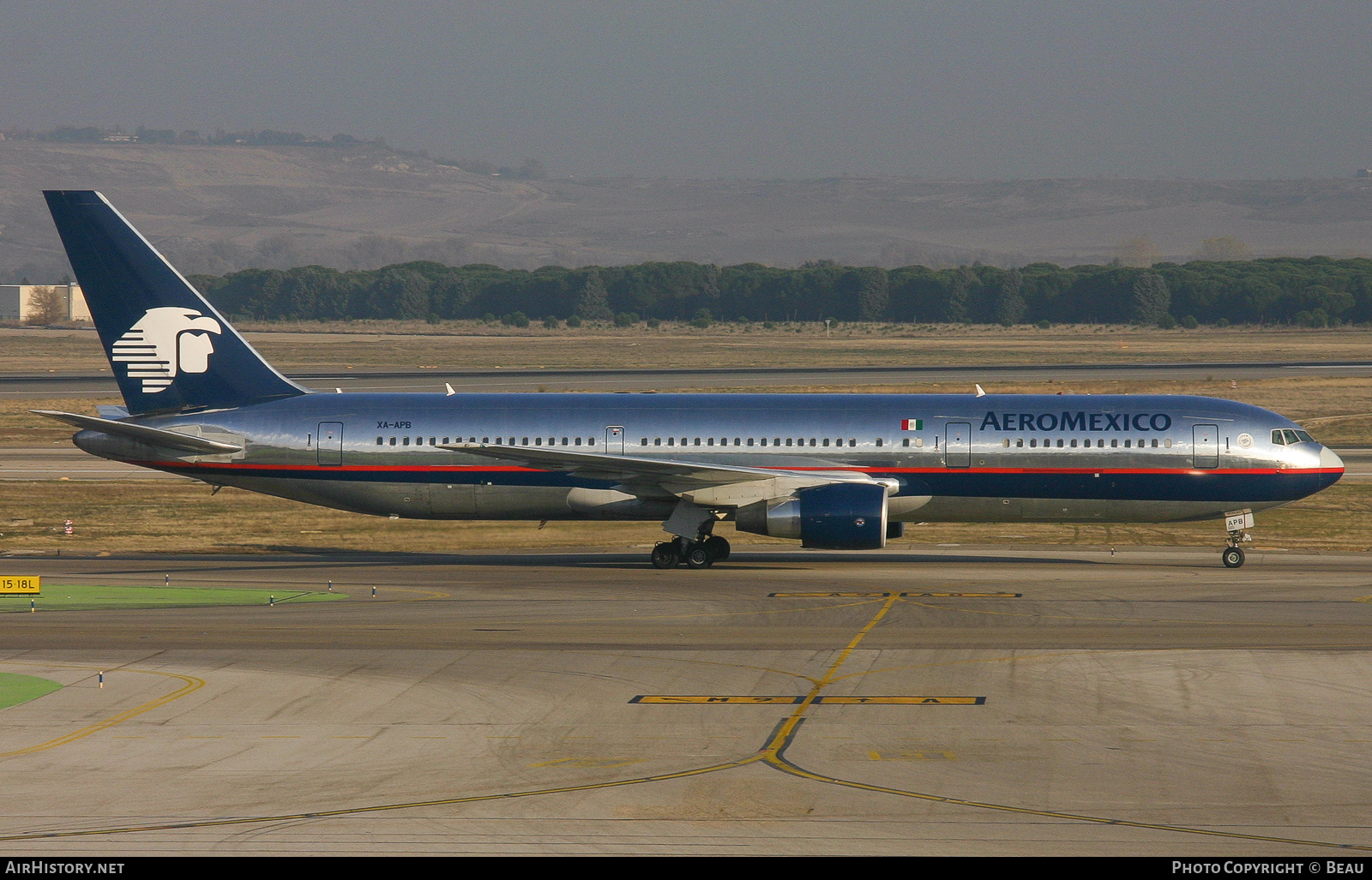 Aircraft Photo of XA-APB | Boeing 767-3Q8/ER | AeroMéxico | AirHistory.net #387444