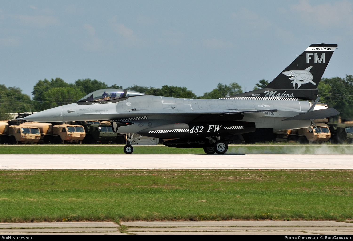 Aircraft Photo of 87-0290 / AF87-290 | General Dynamics F-16C Fighting Falcon | USA - Air Force | 93 FS / 482 FW / AFRC | AirHistory.net #387478