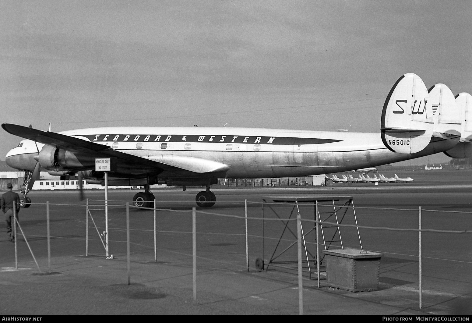 Aircraft Photo of N6501C | Lockheed L-1049H Super Constellation | Seaboard & Western Airlines | AirHistory.net #387605