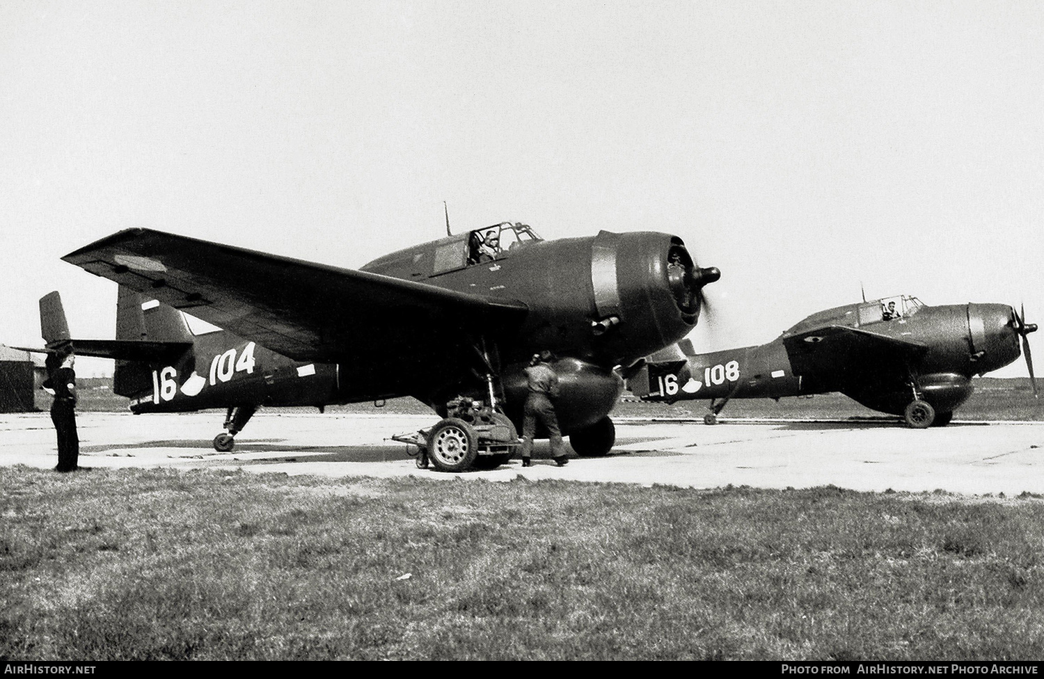 Aircraft Photo of 16-104 | General Motors TBM-3W2 Avenger | Netherlands - Navy | AirHistory.net #387626
