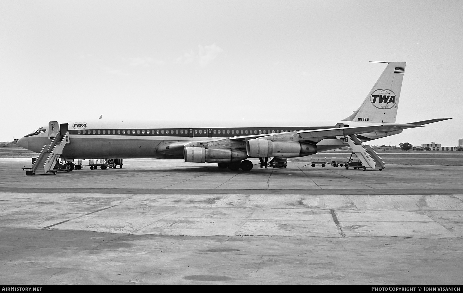 Aircraft Photo of N8729 | Boeing 707-331B | Trans World Airlines - TWA | AirHistory.net #387635