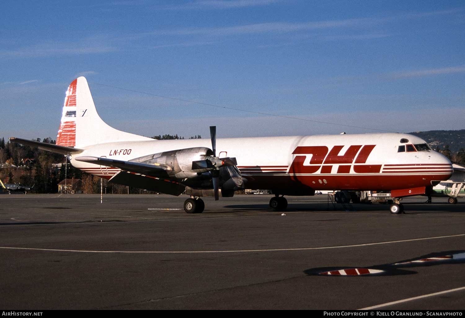 Aircraft Photo of LN-FOO | Lockheed L-188C(F) Electra | DHL Worldwide Express | AirHistory.net #387676