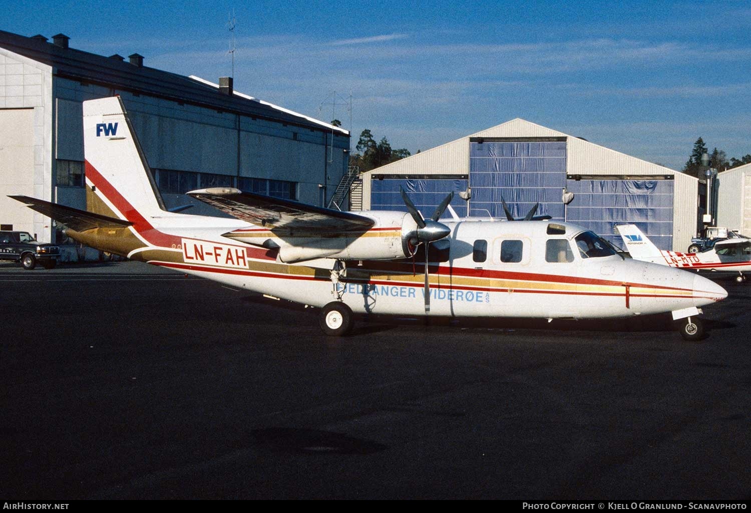 Aircraft Photo of LN-FAH | Rockwell 690B Turbo Commander | FW - Fjellanger Widerøe | AirHistory.net #387684