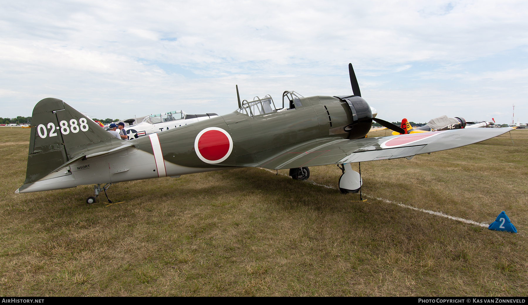 Aircraft Photo of N50RT / 02-888 | North American T-6 / A6M Zero (mod) | Japan - Air Force | AirHistory.net #387724