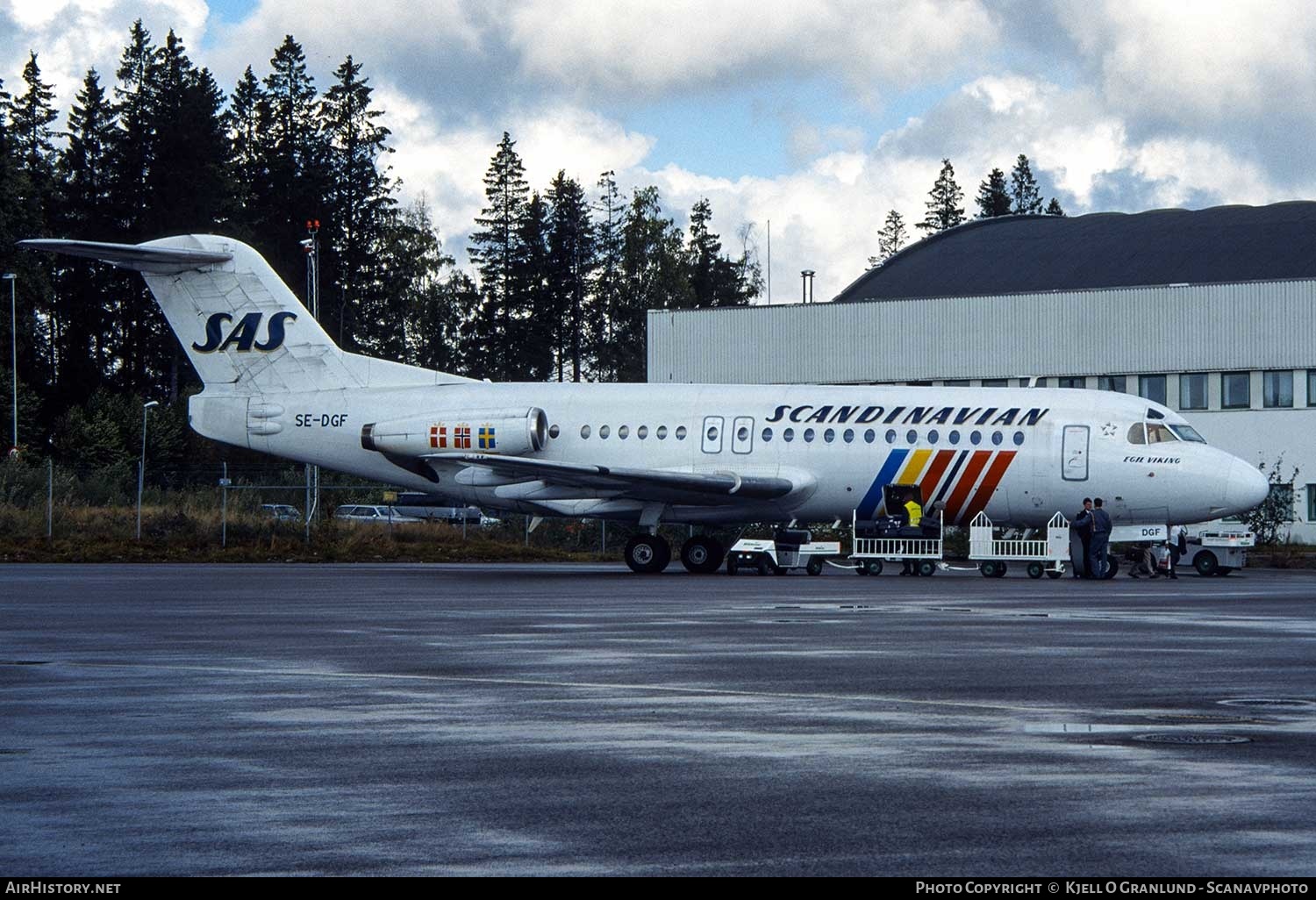 Aircraft Photo of SE-DGF | Fokker F28-4000 Fellowship | Scandinavian Airlines - SAS | AirHistory.net #387778