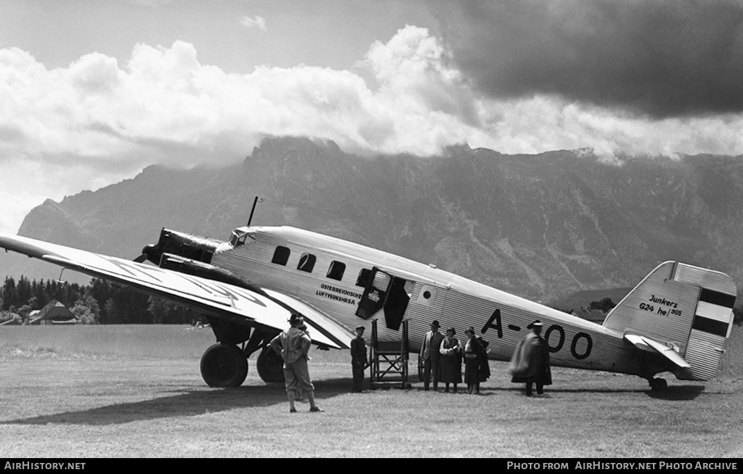 Aircraft Photo of A-100 | Junkers G24he | Österreichische Luftverkehrs AG - ÖLAG | AirHistory.net #387826