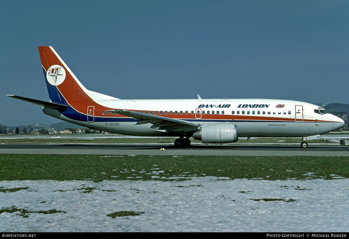 Aircraft Photo of G-SCUH | Boeing 737-3Q8 | Dan-Air London | AirHistory.net #387828