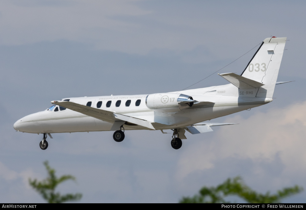 Aircraft Photo of SE-RMI / 103003 | Cessna 550 Citation Bravo | Swedish Air Force Historic Flight | Sweden - Air Force | AirHistory.net #387842