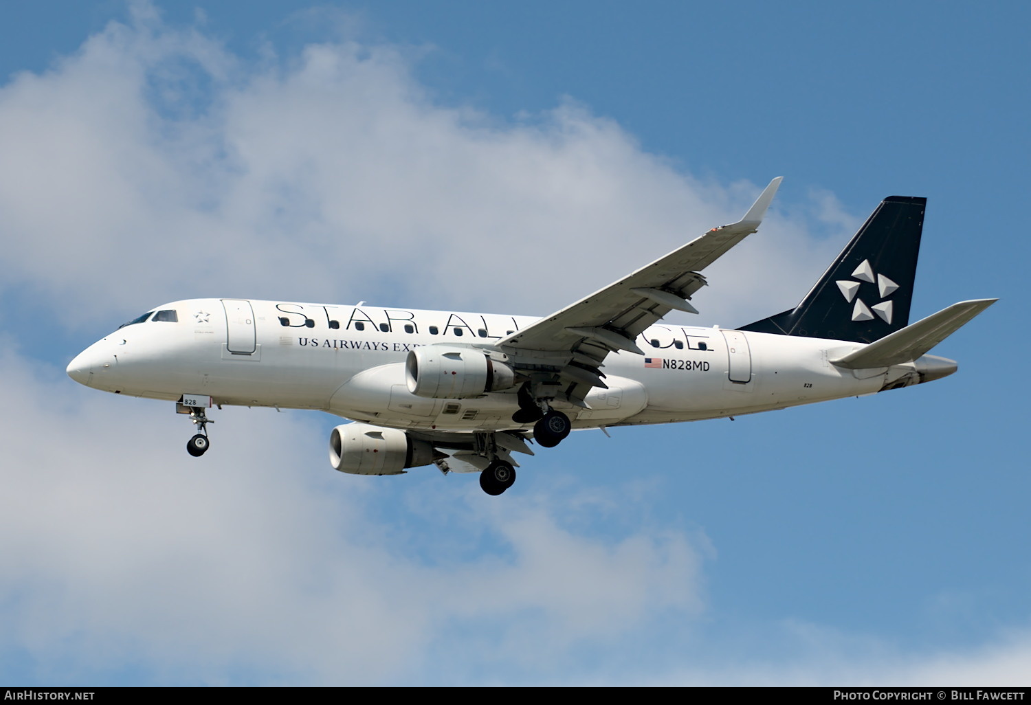 Aircraft Photo of N828MD | Embraer 170SU (ERJ-170-100SU) | US Airways Express | AirHistory.net #387892