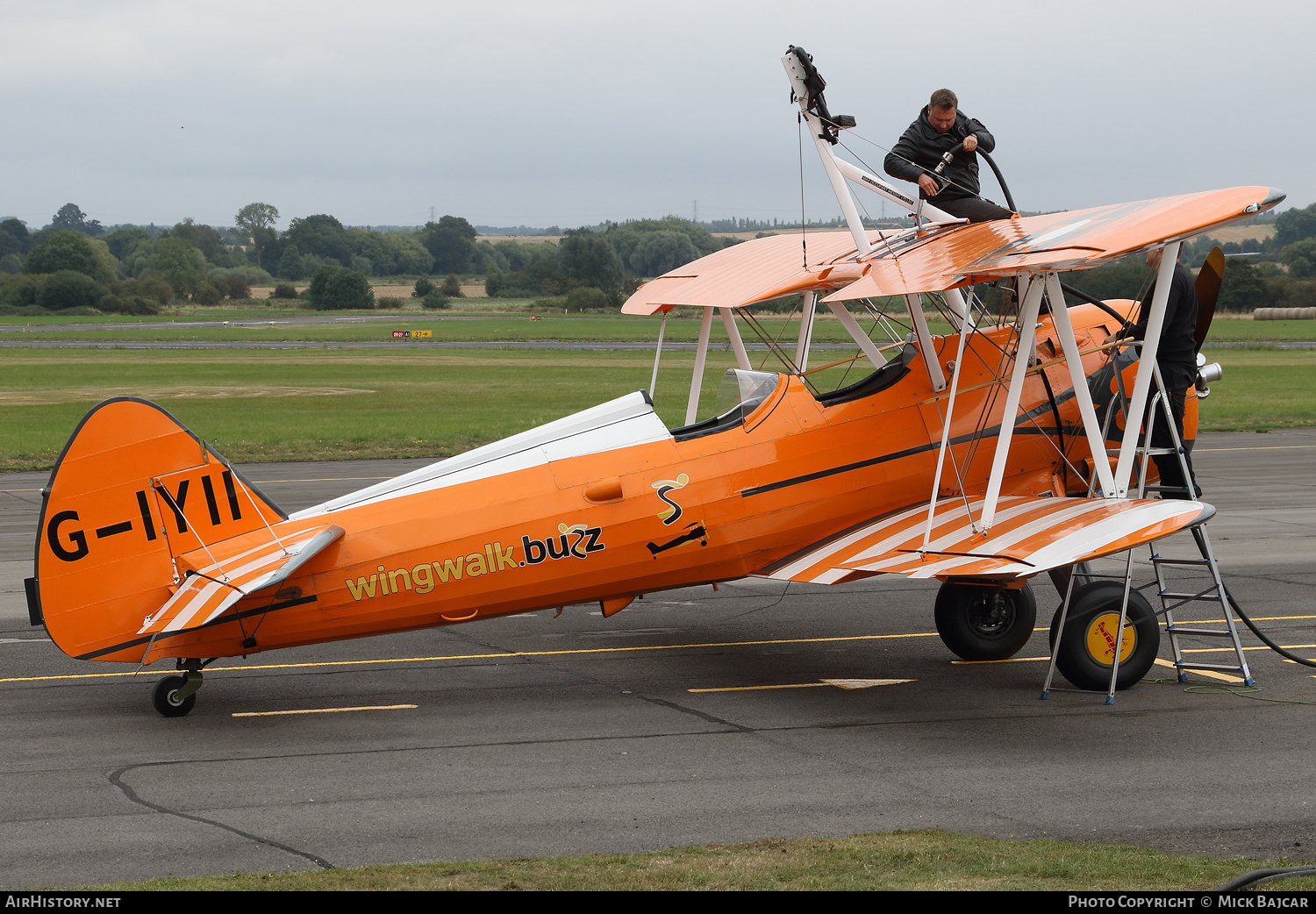 Aircraft Photo of G-IYII | Boeing N2S-3 Kaydet (B75N1) | Wingwalk Buzz | AirHistory.net #387919