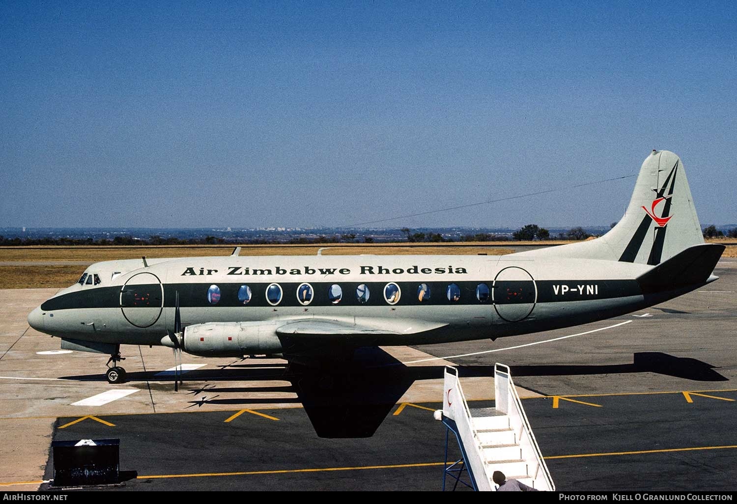 Aircraft Photo of VP-YNI | Vickers 756D Viscount | Air Zimbabwe Rhodesia | AirHistory.net #387942